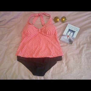 🤩🤩Pink halter neck tankini top